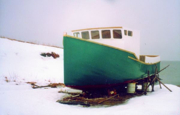 497: Red Island. Building the "Red Island Rose". (circa 2000) [courtesy of Madonna (Bishop) Mulrooney]